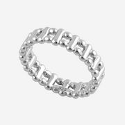 Bead & Bar Stacking Sterling Silver