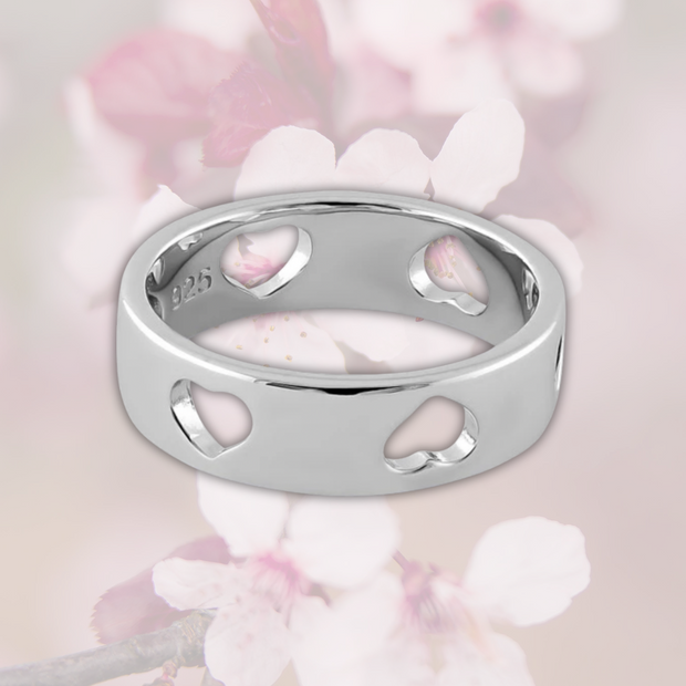 Rare Heart Stamp Sterling Silver