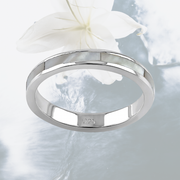 Mother of Pearl Band Sterling Silver