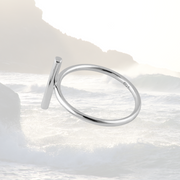 Thin Boho Bar Sterling Silver