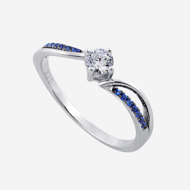 Blue Gems of Elegance Sterling Silver