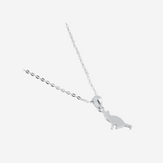 Petite Kitty Necklace: Sterling Silver