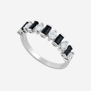 Black & White Diamonds Sterling Silver