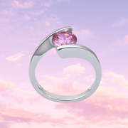 Rare Pink Ocean Gemstone Sterling Silver