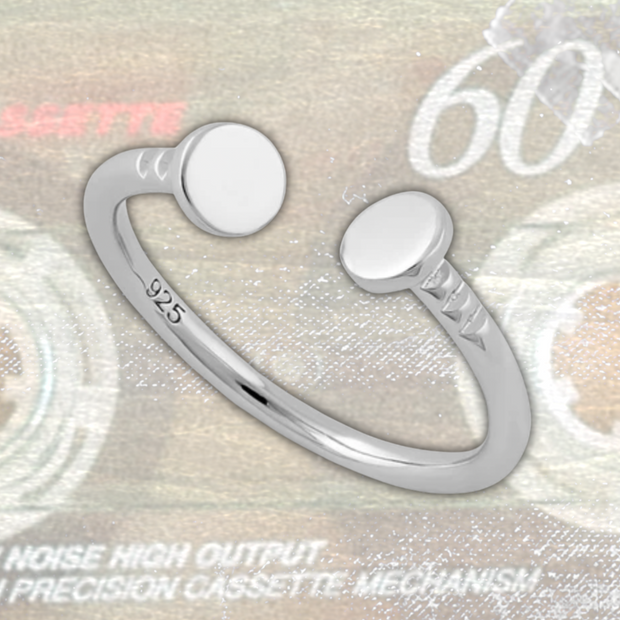 End to End Nail Sterling Silver