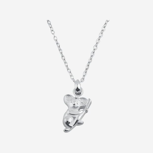 Petite Koala Necklace: Sterling Silver