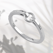Hammered Hoop Sterling Silver