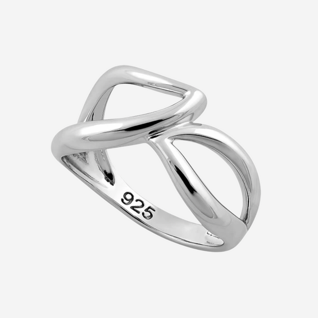 Abstract Waves Sterling Silver