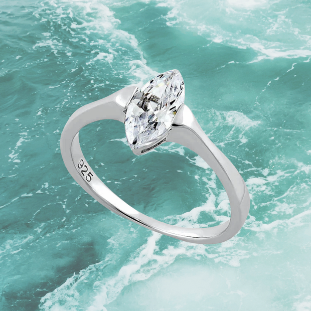 Rare Marquis Gemstone Sterling Silver
