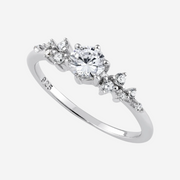 The Princess Cut Sterling Silver