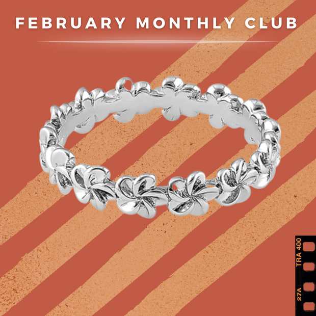 (Monthly Ring Club) Hearts & Vines Band Sterling Silver