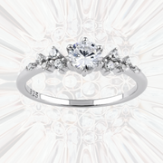The Princess Cut Sterling Silver