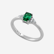 Rare Emerald Treasure Sterling Silver