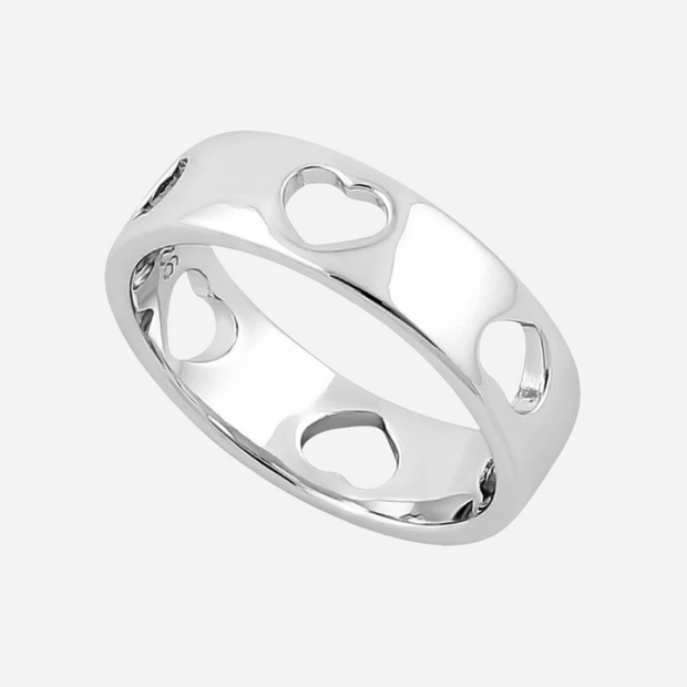 Rare Heart Stamp Sterling Silver