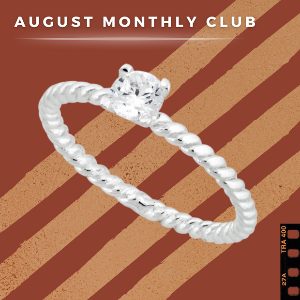 (Monthly Ring Club) Hearts & Vines Band Sterling Silver