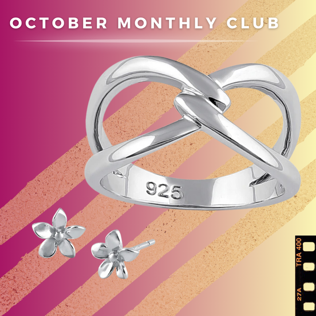 (Monthly Ring Club) Hearts & Vines Band Sterling Silver