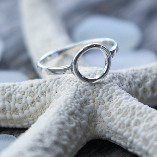 Sea Candy Ring: Dainty Open Circle