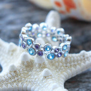 Aqua Gemstone Sterling Silver