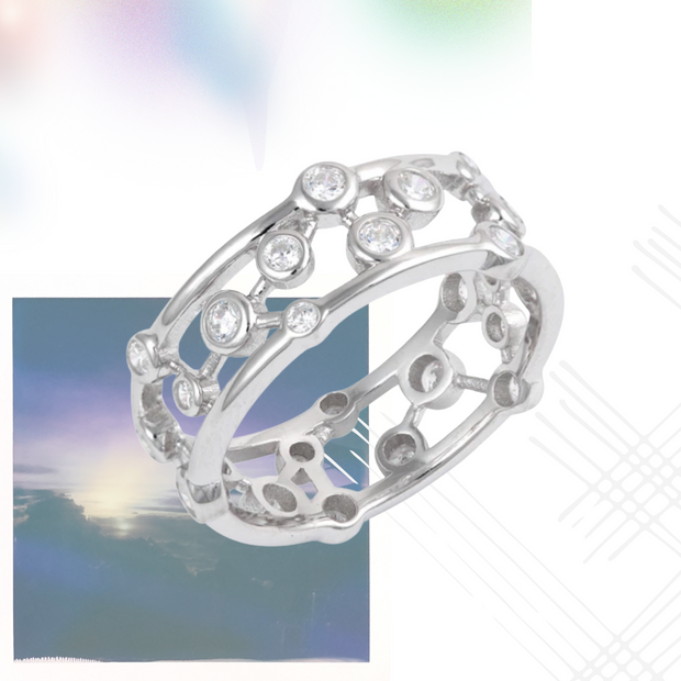 Rare Gemstone Galaxy Sterling Silver