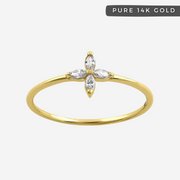 Belladonna's Flower 14k Solid Gold