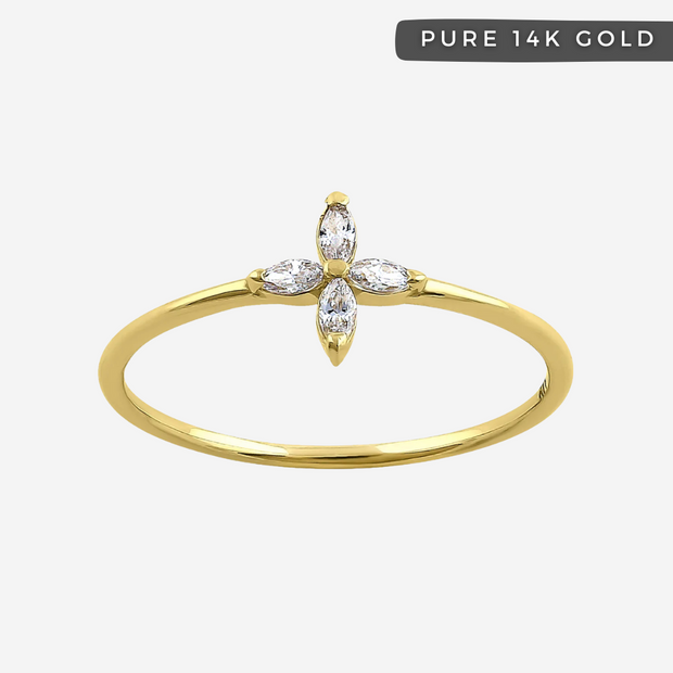 Belladonna's Flower 14k Solid Gold