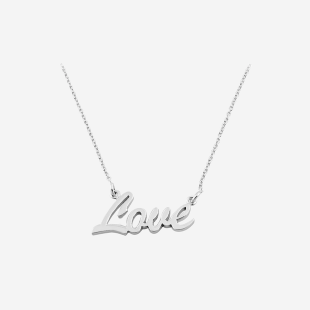 Love Necklace: Sterling Silver