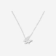 Petite Butterfly Necklace: Sterling Silver