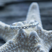 Sea Candy Ring: Bohemian Weave Sterling Silver