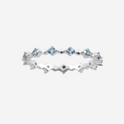 Eternity Aqua Marine Sterling Silver
