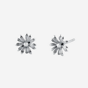 Petite Daisy Earrings: Sterling Silver