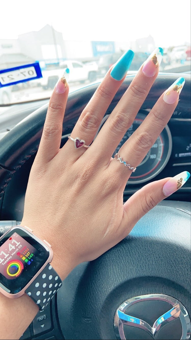 Sea Candy Ring: Zig Zag Sterling Silver