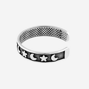 Midnight Stars Adjustable Toe Ring Sterling Silver