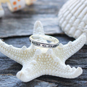 Sea Candy Ring: Bohemian Tribe Band Sterling Silver