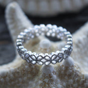 Sea Candy Ring: Eternity Flowers Sterling Silver