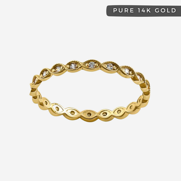 Cassia's Eternity Gemstone 14k Solid Gold
