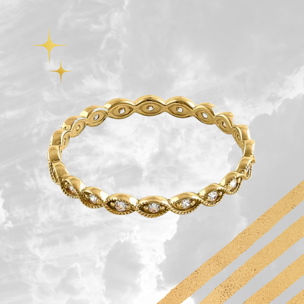 Cassia's Eternity Gemstone 14k Solid Gold