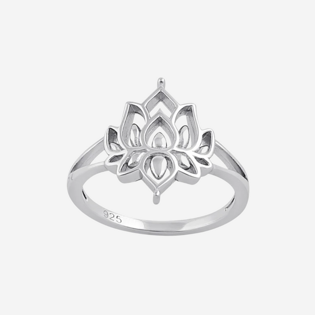Lotus Blossom Sterling Silver