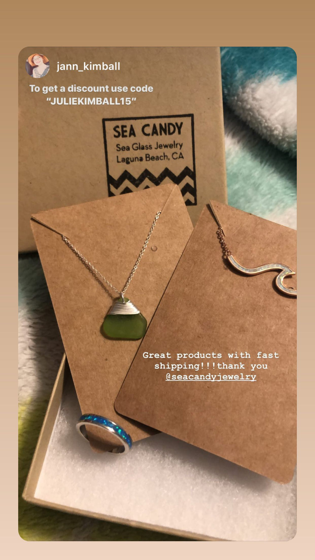 Sea Candy Ring Ocean Opal Band Sterling Silver Sea Candy Jewelry