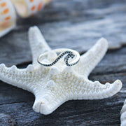 Sea Candy Ring: Dotted Wave Ring Sterling Silver