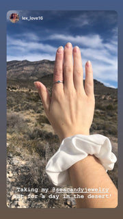 Sea Candy Ring: Blue Gem Sterling Silver
