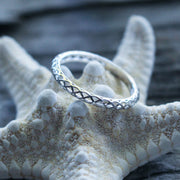 Sea Candy Ring: Bohemian Weave Sterling Silver
