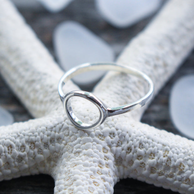 Sea Candy Ring: Dainty Open Circle