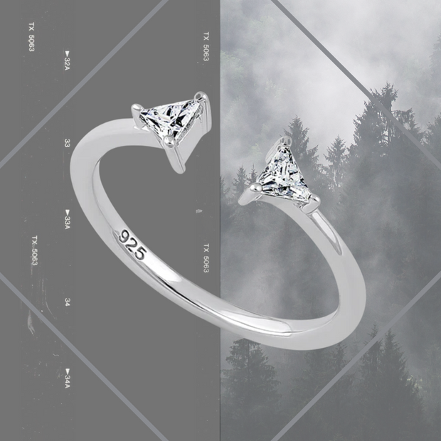 Two Stars Align Sterling Silver
