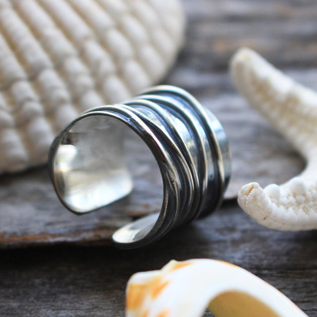 Sea Candy Ring Rare Ocean Waves Sterling Silver Sea Candy Jewelry