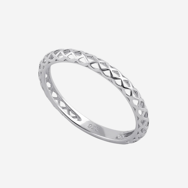 Classic Basket Weave Sterling Silver