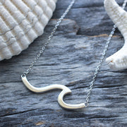 Rare Wave Necklace: Sterling Silver