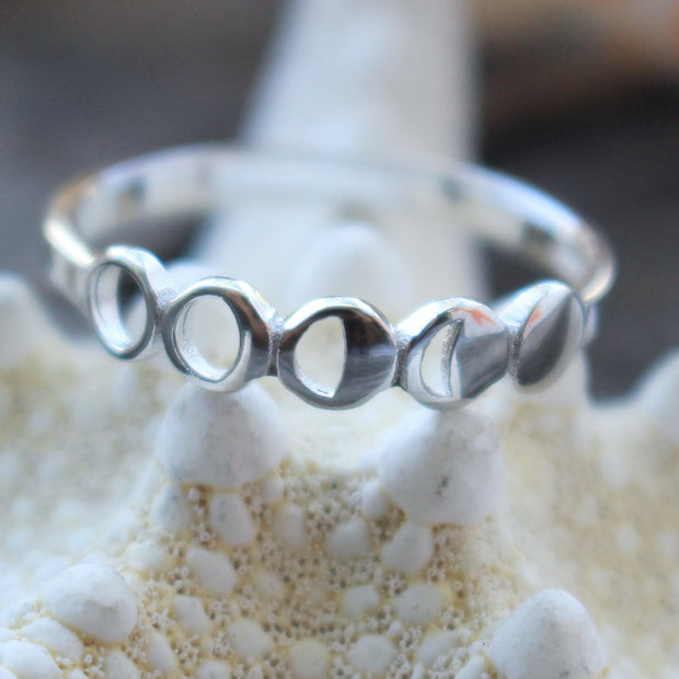Sea Candy Ring: Moon Phases Sterling Silver
