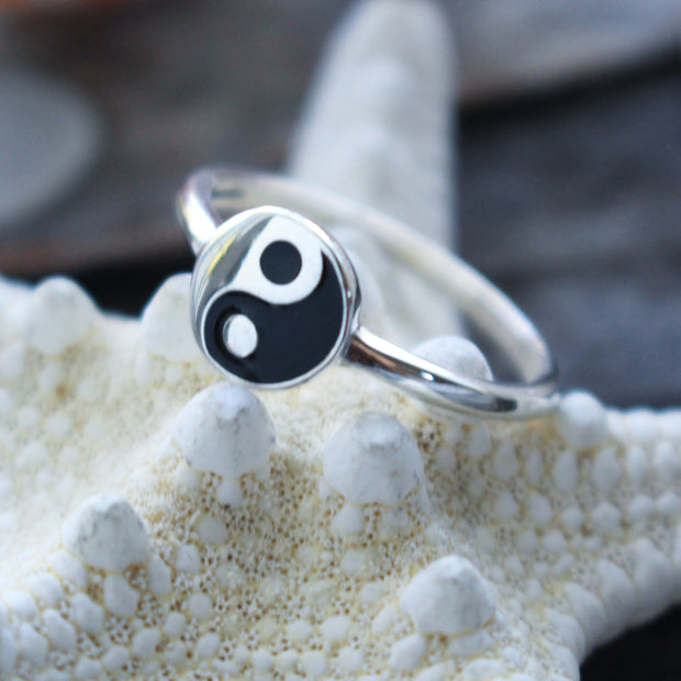 Sea Candy Ring: Rare Yin Yang Sterling Silver