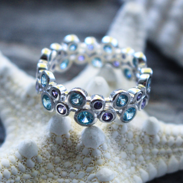 Sea Candy Ring: Ocean Bubbles Sterling Silver