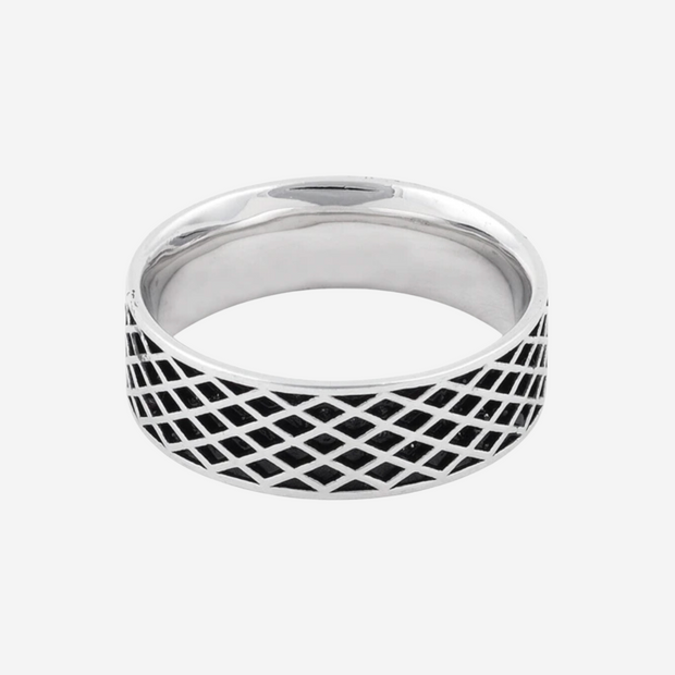Diamond Lines Sterling Silver